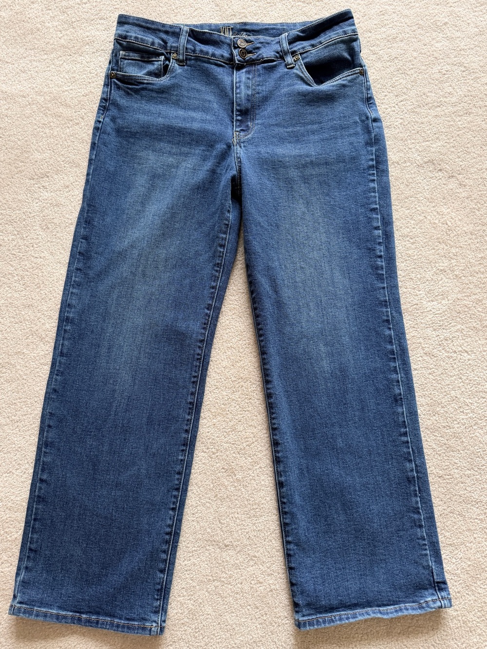 KUT from the Kloth Womens Meg Fab Ab Wide Leg Jeans Size 12 Blue Hi Rise Stretch
